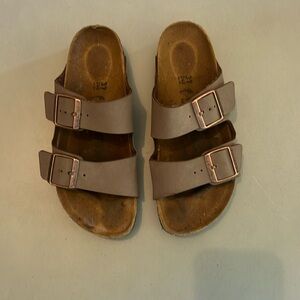 Size 6 brown Birkenstocks, lightly worn